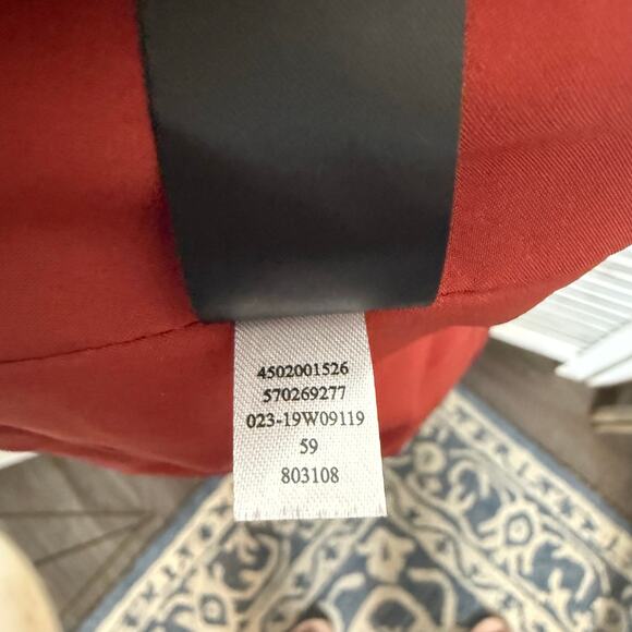 WHBM NEW Women's 14 Metallic Trim Blazer Jacket Burnt Sienna Career Quiet Luxury - Picture 13 of 16